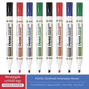 Patong MW85/MW86 fehér tábla marker – kerek vagy négyzetes fej, műanyag ház, vonalvastagság 1.9/4.7, ipari irodai felhasználásra