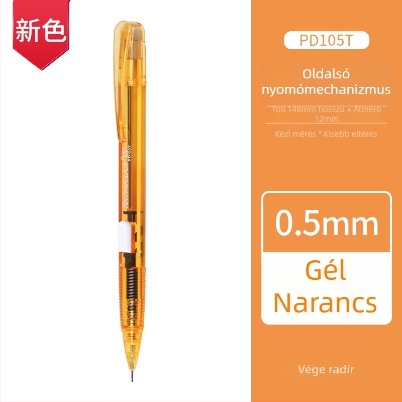 Oldalsó nyomású iskolai mechanikus ceruza – műanyag héj, Pentel/Patong