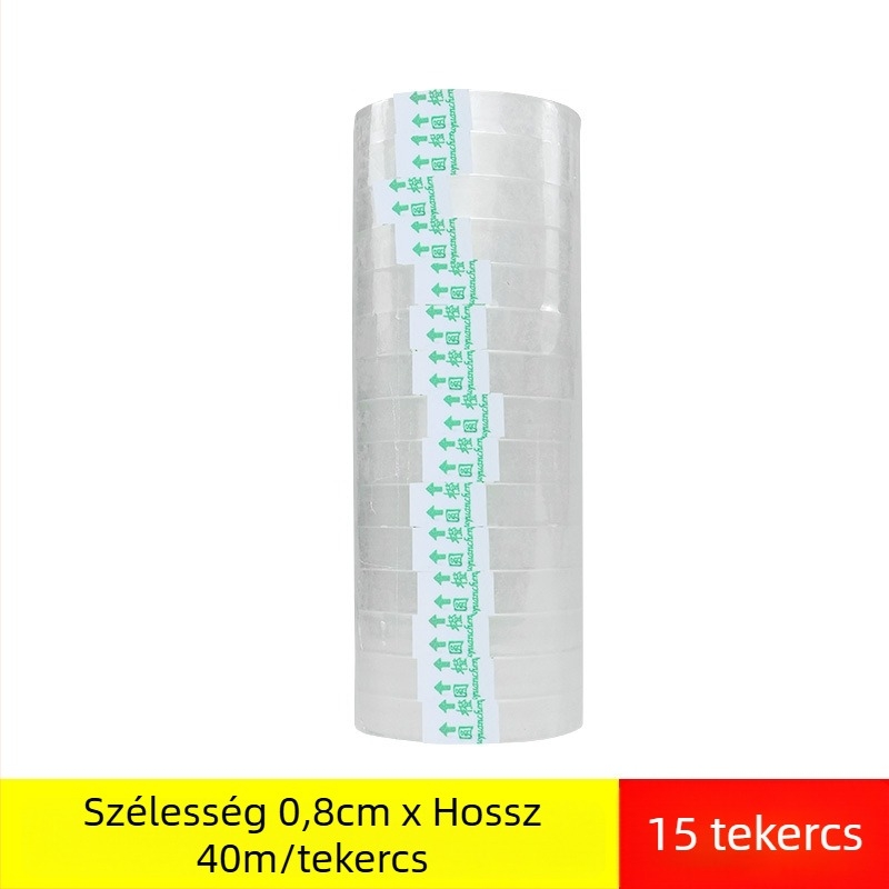 Átlátszó BOPP csomagoló szalag, 45 μm, virágcsomagoláshoz, 60 tekercs kartonban, Márka: Dongguan Printing Rubber Adhesive Products Co., Ltd.
