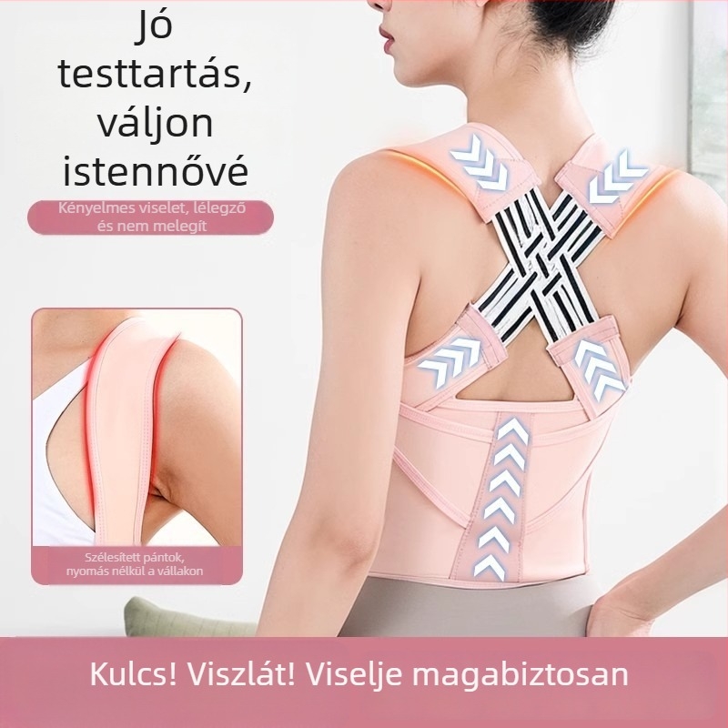 Felnőtteknek szóló testtartás-korrektor – uniszex, Modell: Három övű korrekció (2024)