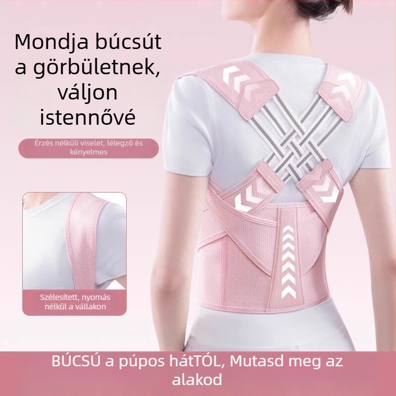 Felnőtteknek szóló testtartás-korrektor – uniszex, Modell: Három övű korrekció (2024)