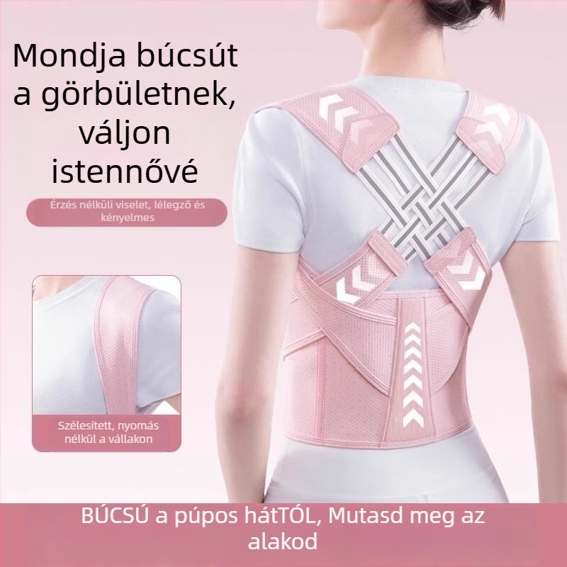 Felnőtteknek szóló testtartás-korrektor – uniszex, Modell: Három övű korrekció (2024)