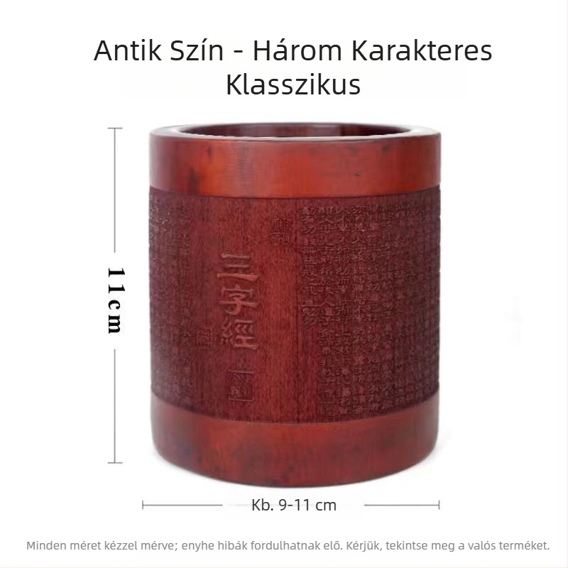Bambusz tolltartó, kör alakú, logó nyomtatva, testreszabás elérhető, licencelt magáncímke
