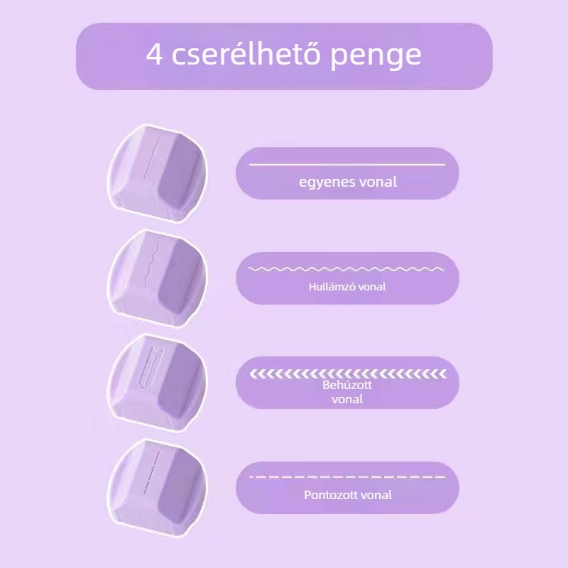 Kézi papírvágó – 4-az-1-ben forgó modell, Shangmei, műanyag