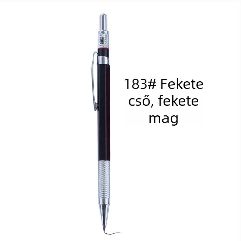 Unique fémhéjú mechanikus ceruza rögzített mechanizmussal, grafitmaggal íráshoz és rajzoláshoz