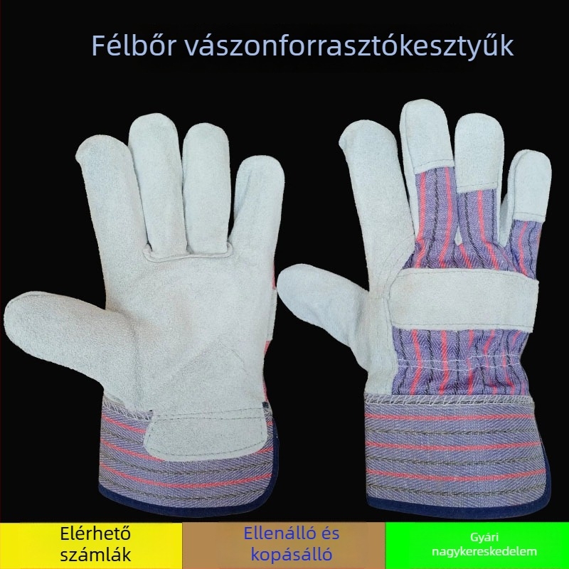 Hegesztő kesztyűk, Cortex bőr, Welding beast, hővédelmi kesztyűk hegesztéshez, vágáshoz és elektromos munkákhoz