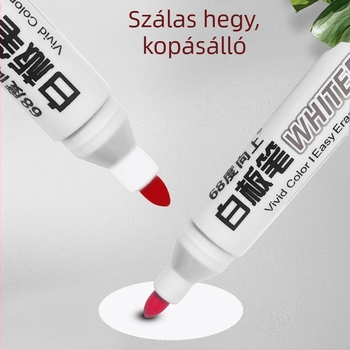 Fehér táblára író toll, víz alapú, 2 mm vonalvastagság, műanyag test, modell 68 fokos