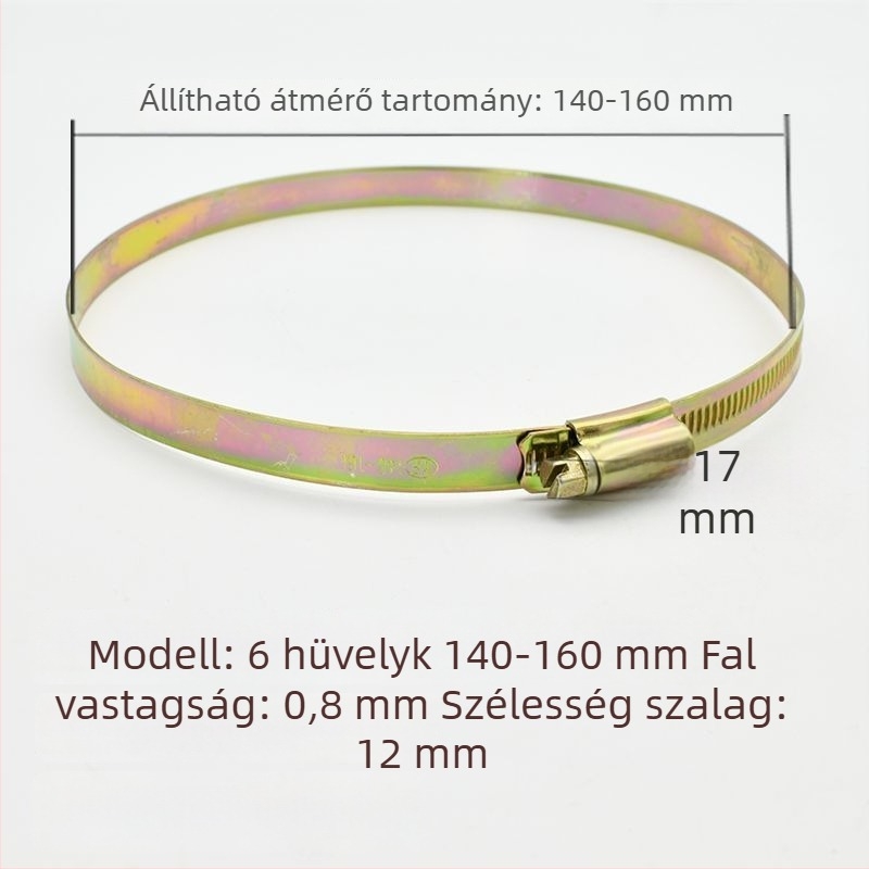 Vízcső tömlőbilincs - megvastagodott és szélesebb, névleges átmérő 26 mm, rögzítő átmérő 25 mm, Márka: Más