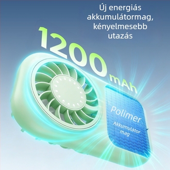 USB újratölthető mini kézi ventilátor, könnyen hordozható, 6-in-1 multifunkcionális nyári hűtőeszköz