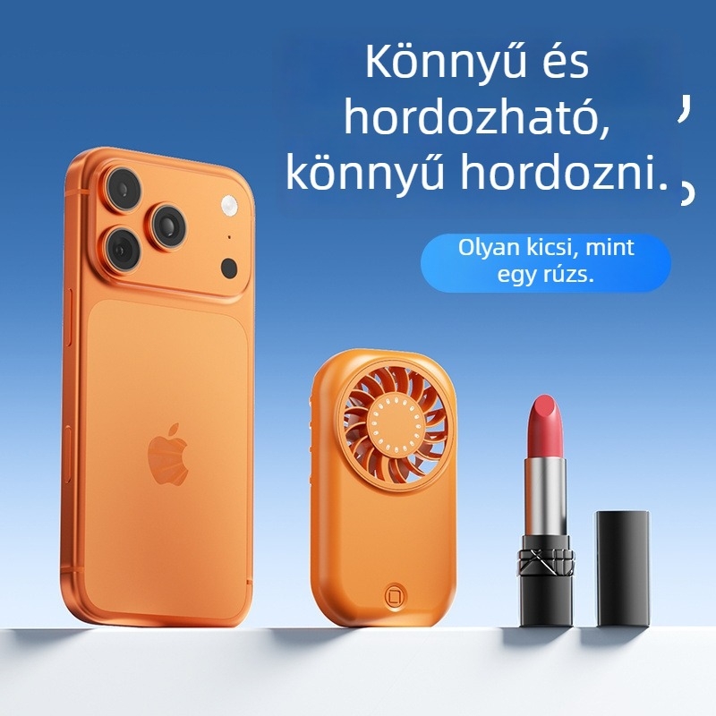 USB újratölthető mini kézi ventilátor, könnyen hordozható, 6-in-1 multifunkcionális nyári hűtőeszköz