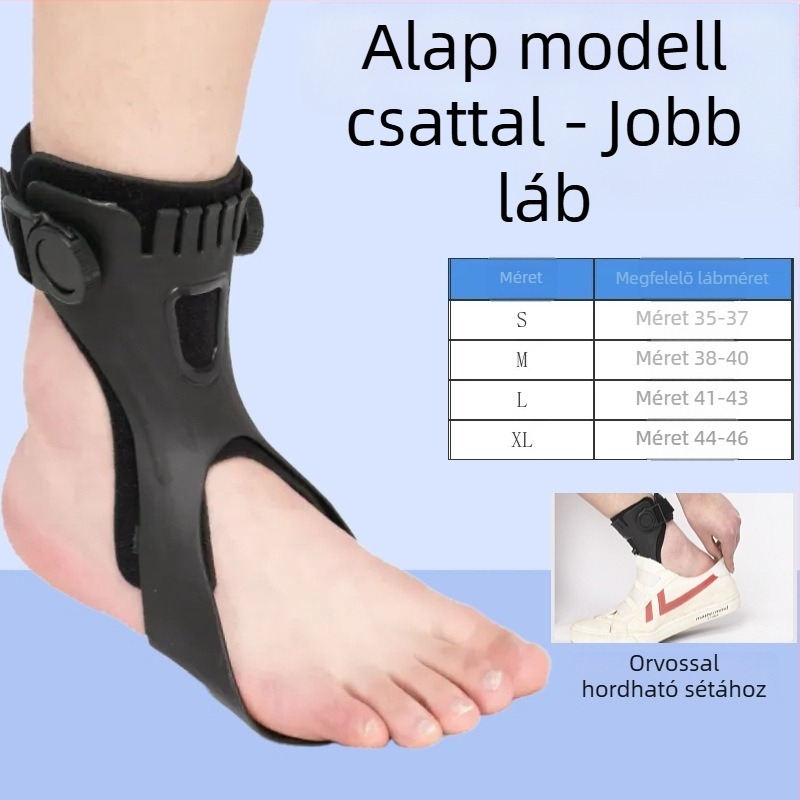 Foot drop orthosis – gyanta héj és SBR bélés; Márka: Zongxiang; Modell: Foot drop orthosis; Alkalmazható részek: lábak