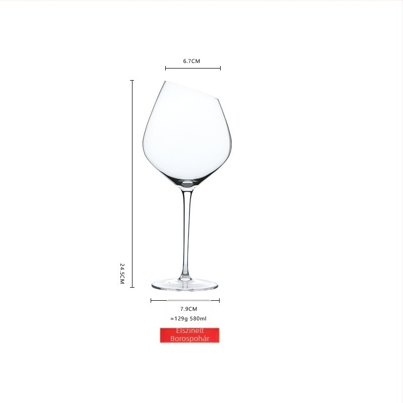 Falk vörösboros pohár – üveg, 401–500 ml, modern egyszerű stílus