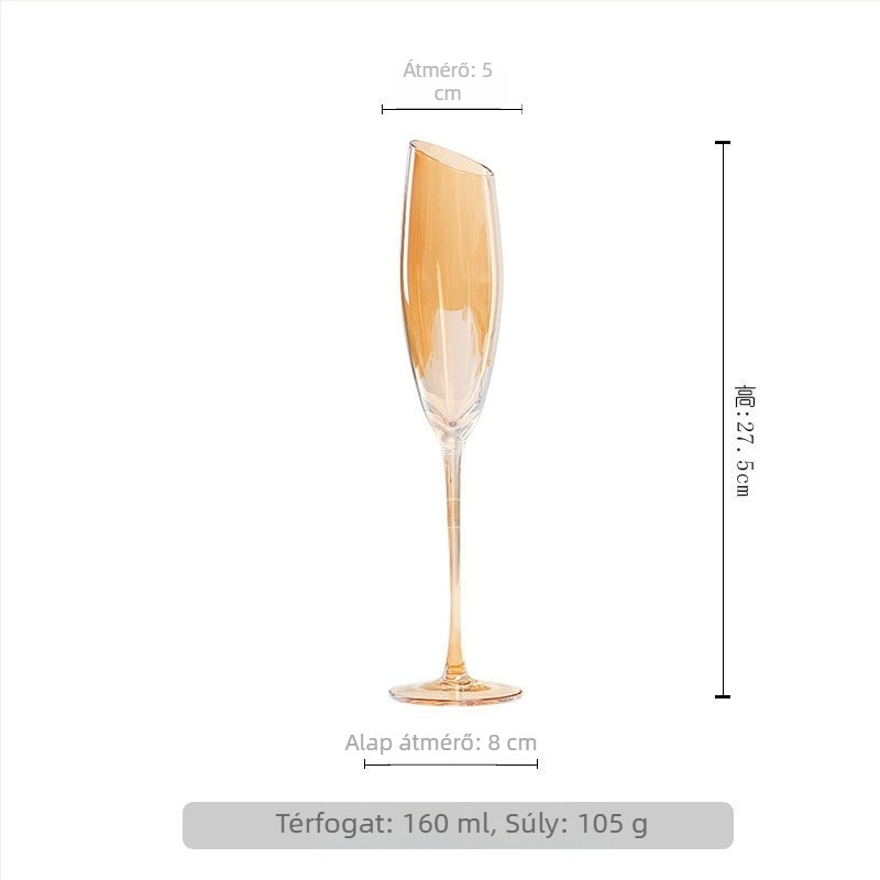 Falk vörösboros pohár – üveg, 401–500 ml, modern egyszerű stílus