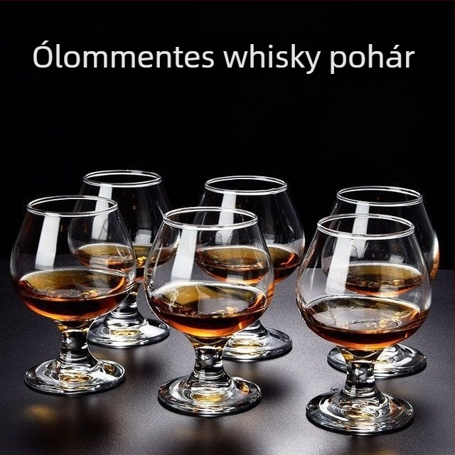 Unique ólomtalan kristályból készült szeszesitalok pohárkészlet – boros pohár, kapacitás 1000 ml vagy több, egyszerű stílus