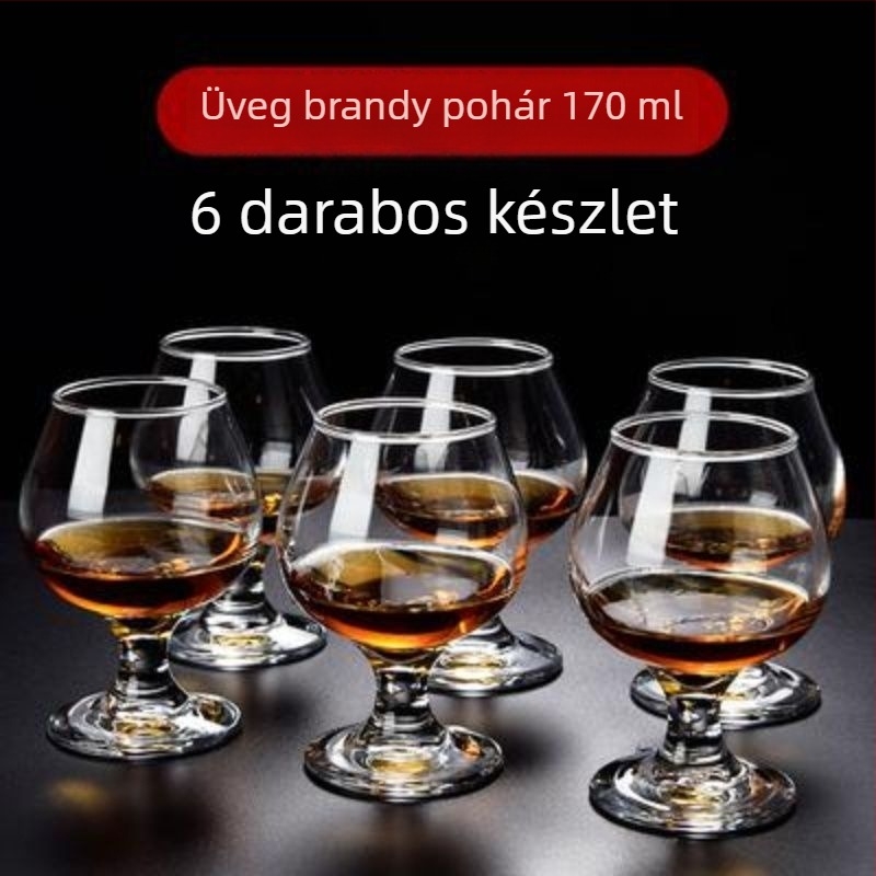 Unique ólomtalan kristályból készült szeszesitalok pohárkészlet – boros pohár, kapacitás 1000 ml vagy több, egyszerű stílus