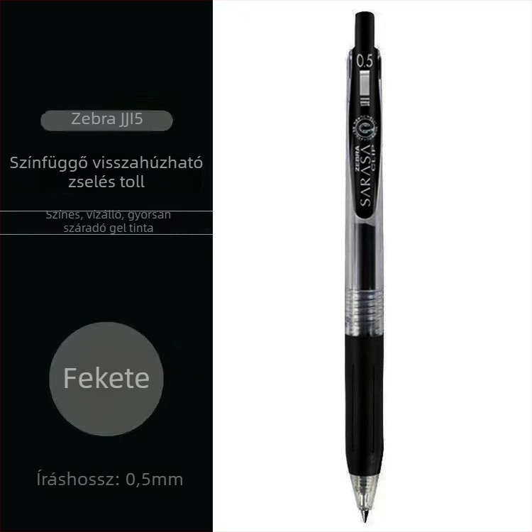 Zebra JJ15 zselés toll, vízbázisú tinta, műanyag test