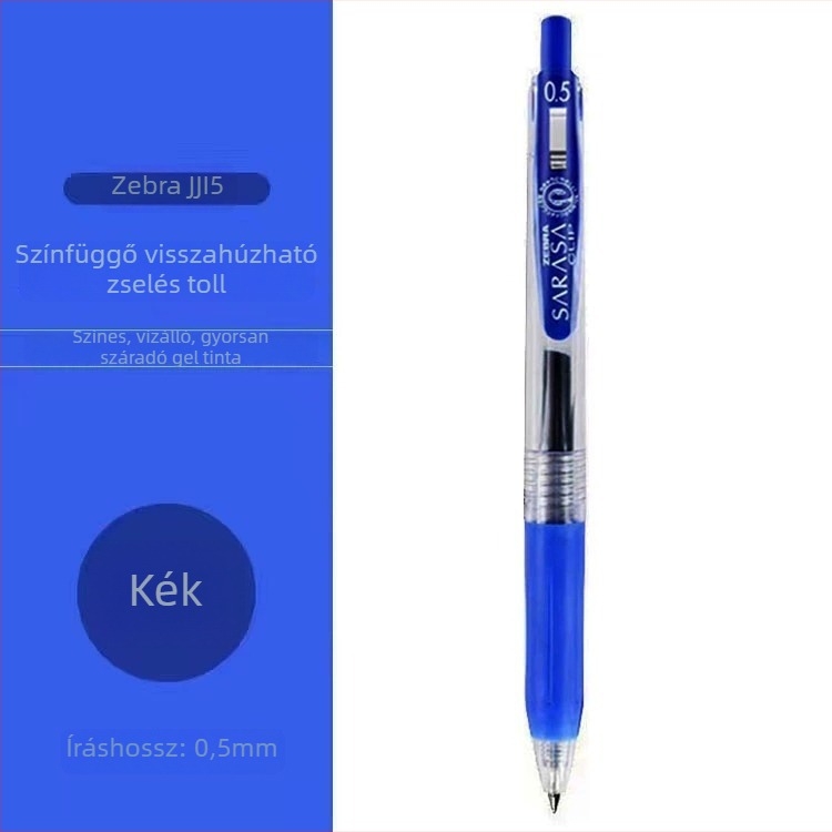 Zebra JJ15 zselés toll, vízbázisú tinta, műanyag test