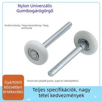 Garázskapu görgő ABS ház és nyloncsapágy, modell GLN46105-11B, tengelyátmérő 11 mm, teherbírás 30 kg, elektromos garázsajtókhoz