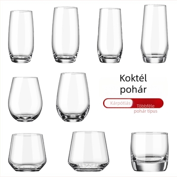 Üveg koktél pohár, átlátszó modern dizájn, 301–400 ml kapacitás, SXF márka, nyomtatott logó