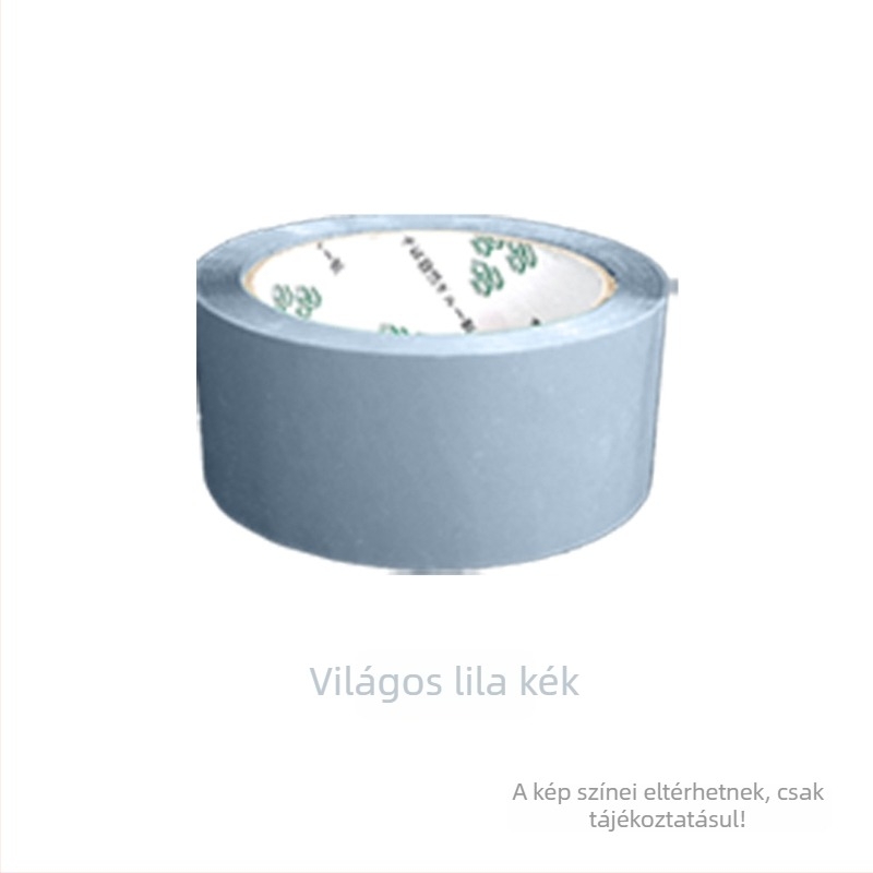 Csomagoló szalag - Magas viszkozitás, erős szilárdság - Alapanyag: BOPP film; Ragasztó: víz alapú nyomásérzékeny ragasztó; Alkalmazás: zárás és csomagolás