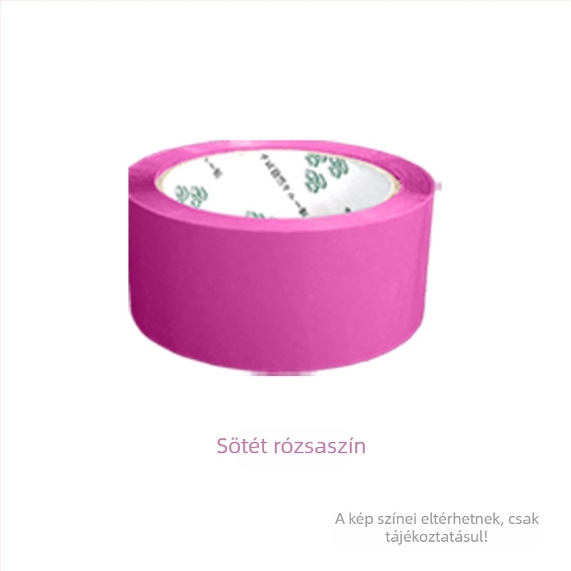 Csomagoló szalag - Magas viszkozitás, erős szilárdság - Alapanyag: BOPP film; Ragasztó: víz alapú nyomásérzékeny ragasztó; Alkalmazás: zárás és csomagolás