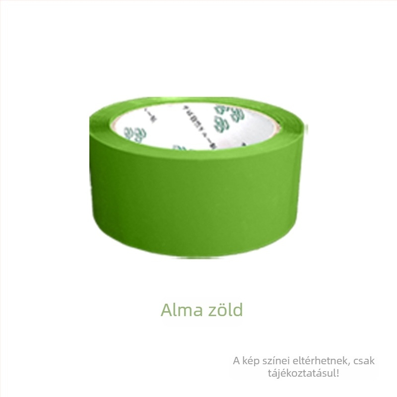 Csomagoló szalag - Magas viszkozitás, erős szilárdság - Alapanyag: BOPP film; Ragasztó: víz alapú nyomásérzékeny ragasztó; Alkalmazás: zárás és csomagolás