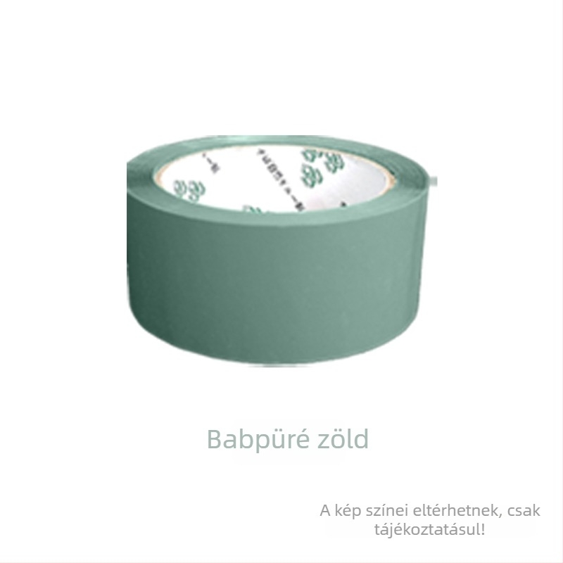 Csomagoló szalag - Magas viszkozitás, erős szilárdság - Alapanyag: BOPP film; Ragasztó: víz alapú nyomásérzékeny ragasztó; Alkalmazás: zárás és csomagolás