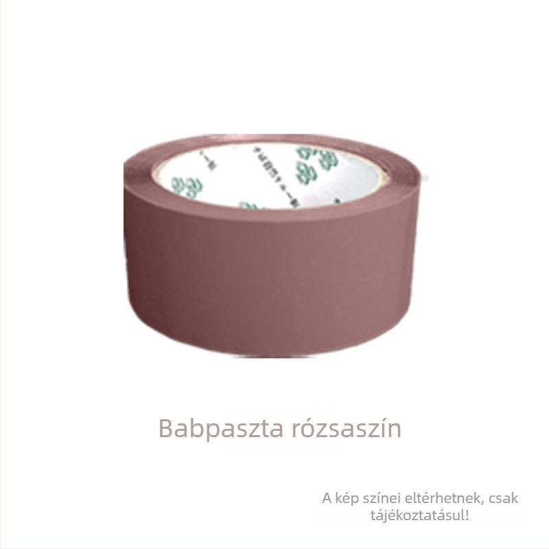 Csomagoló szalag - Magas viszkozitás, erős szilárdság - Alapanyag: BOPP film; Ragasztó: víz alapú nyomásérzékeny ragasztó; Alkalmazás: zárás és csomagolás