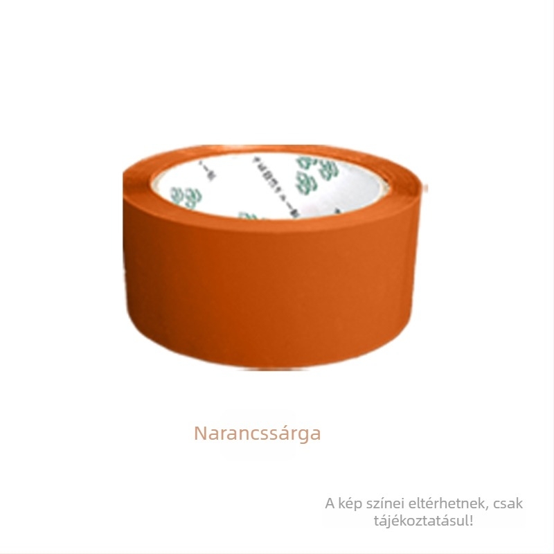 Csomagoló szalag - Magas viszkozitás, erős szilárdság - Alapanyag: BOPP film; Ragasztó: víz alapú nyomásérzékeny ragasztó; Alkalmazás: zárás és csomagolás