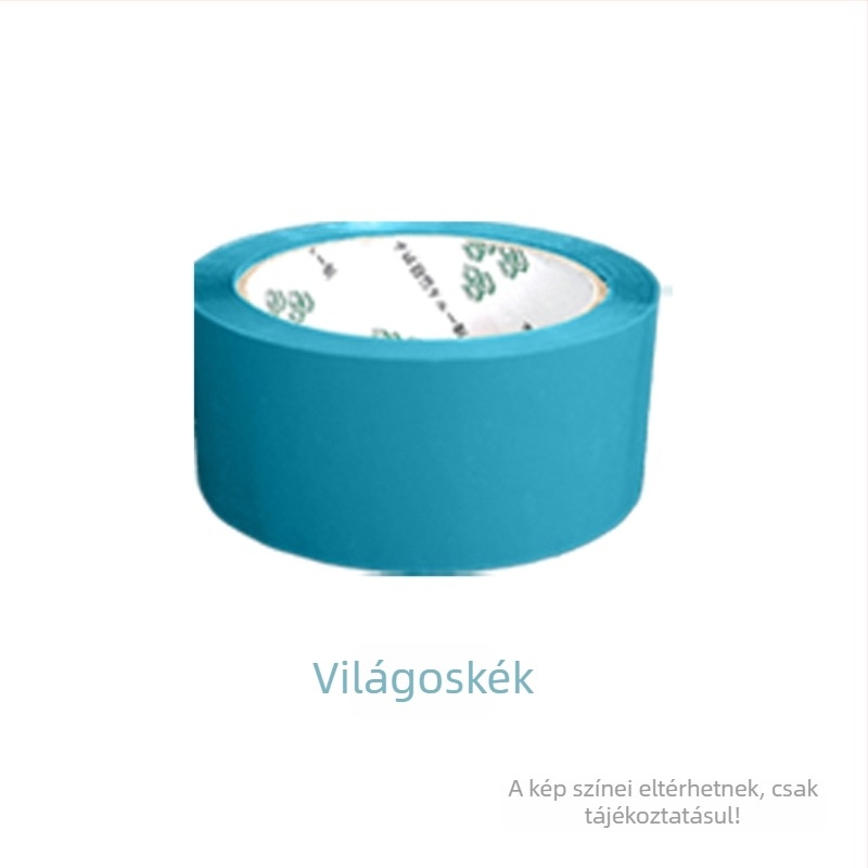 Csomagoló szalag - Magas viszkozitás, erős szilárdság - Alapanyag: BOPP film; Ragasztó: víz alapú nyomásérzékeny ragasztó; Alkalmazás: zárás és csomagolás