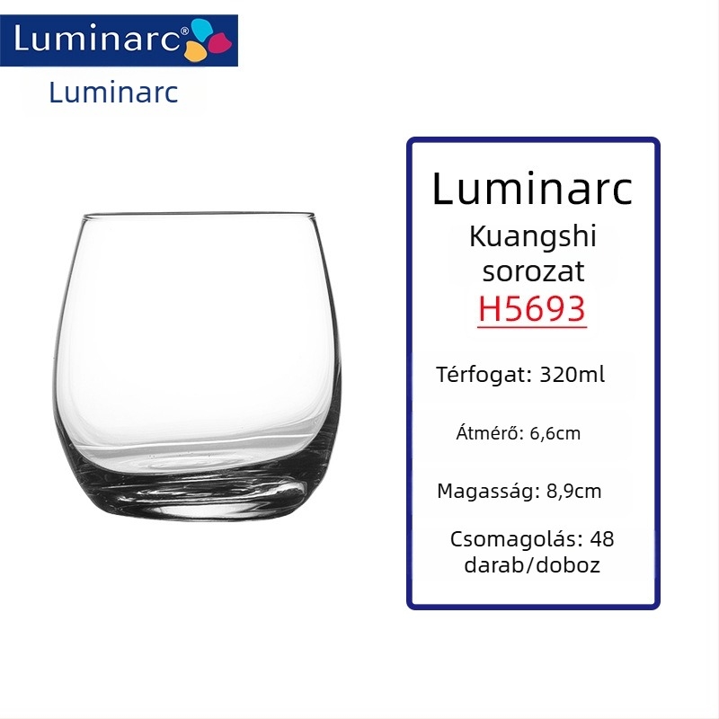 Hőálló üvegből készült borospohár-szett, 301–400 ml, modern minimalist stílus, fogantyú nélkül