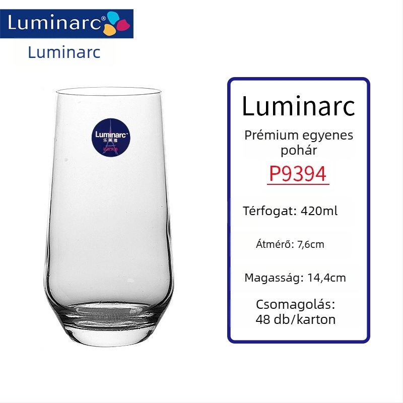 Hőálló üvegből készült borospohár-szett, 301–400 ml, modern minimalist stílus, fogantyú nélkül