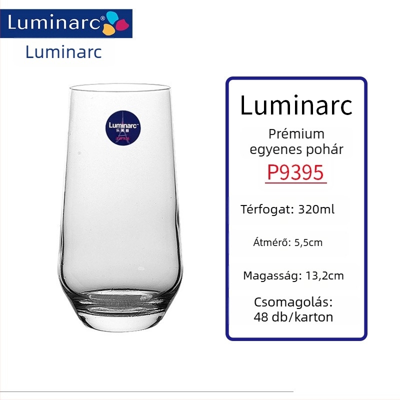 Hőálló üvegből készült borospohár-szett, 301–400 ml, modern minimalist stílus, fogantyú nélkül