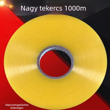 Jin Da csomagoló szalag, átlátszó BOPP szalag, 1000 m hosszú, csomagoláshoz
