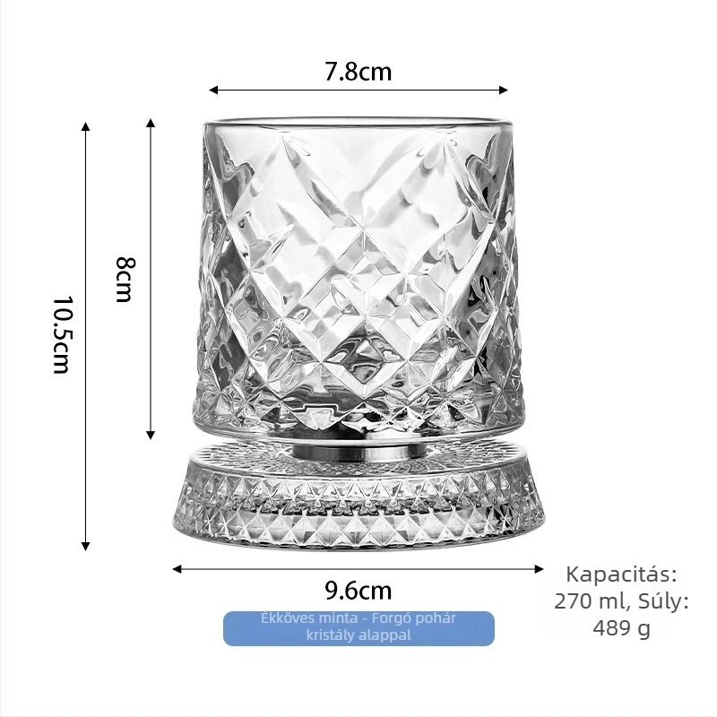 Whiskey pohár szódaszilikát üvegből, könnyű luxus stílus, kapacitás 401–500 ml, testreszabás elérhető