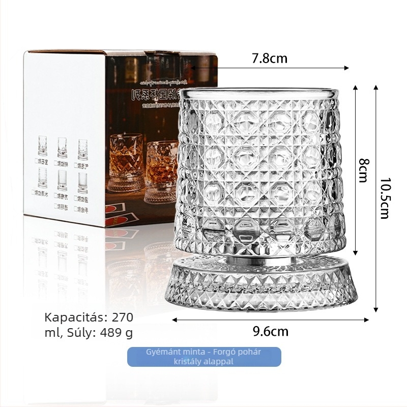 Whiskey pohár szódaszilikát üvegből, könnyű luxus stílus, kapacitás 401–500 ml, testreszabás elérhető
