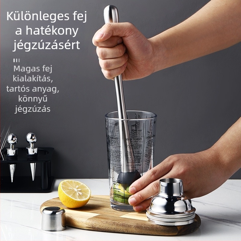 Aijige 304-es rozsdamentes acél jégtörő kalapács és muddler citromos teához - Modern egyszerű stílus