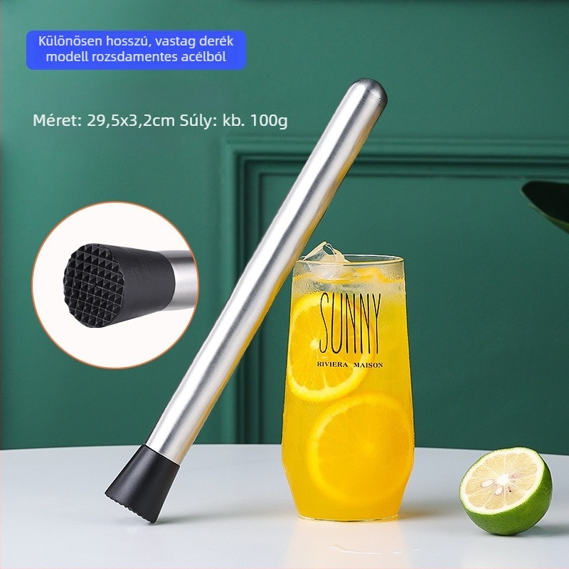 Aijige 304-es rozsdamentes acél jégtörő kalapács és muddler citromos teához - Modern egyszerű stílus