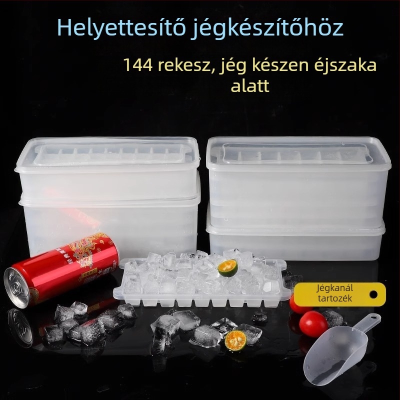 PP anyagú jégkocka forma, 32 üreggel, élelmiszer-minőségű, könnyen kiemelhető