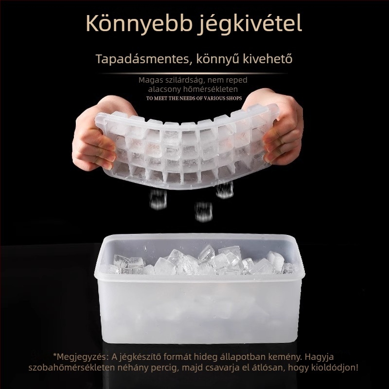 PP anyagú jégkocka forma, 32 üreggel, élelmiszer-minőségű, könnyen kiemelhető