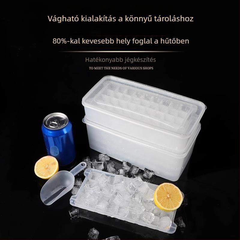 PP anyagú jégkocka forma, 32 üreggel, élelmiszer-minőségű, könnyen kiemelhető