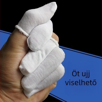 Antisztatikus pamut ujjvédők, 500 db | SHC, Munkavédelmi kesztyű, 60 g