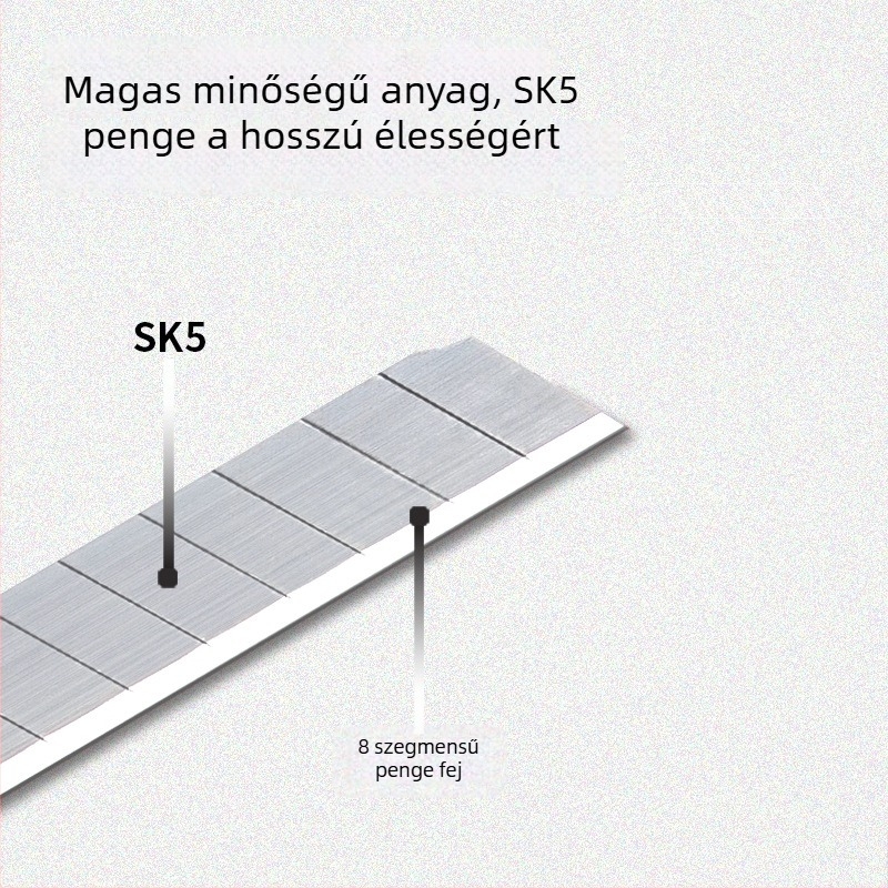Deli barkácskés, műanyag/fém test, pengesz szélesség 18 mm, pengesz vastagság 0,5 mm, modell 2001-2057