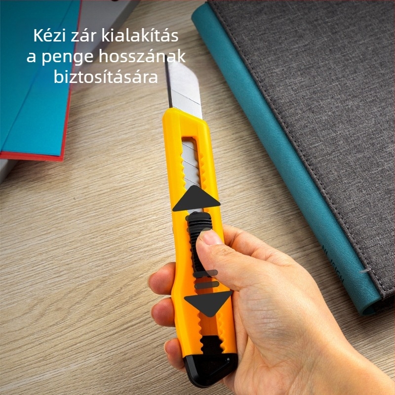 Deli barkácskés, műanyag/fém test, pengesz szélesség 18 mm, pengesz vastagság 0,5 mm, modell 2001-2057