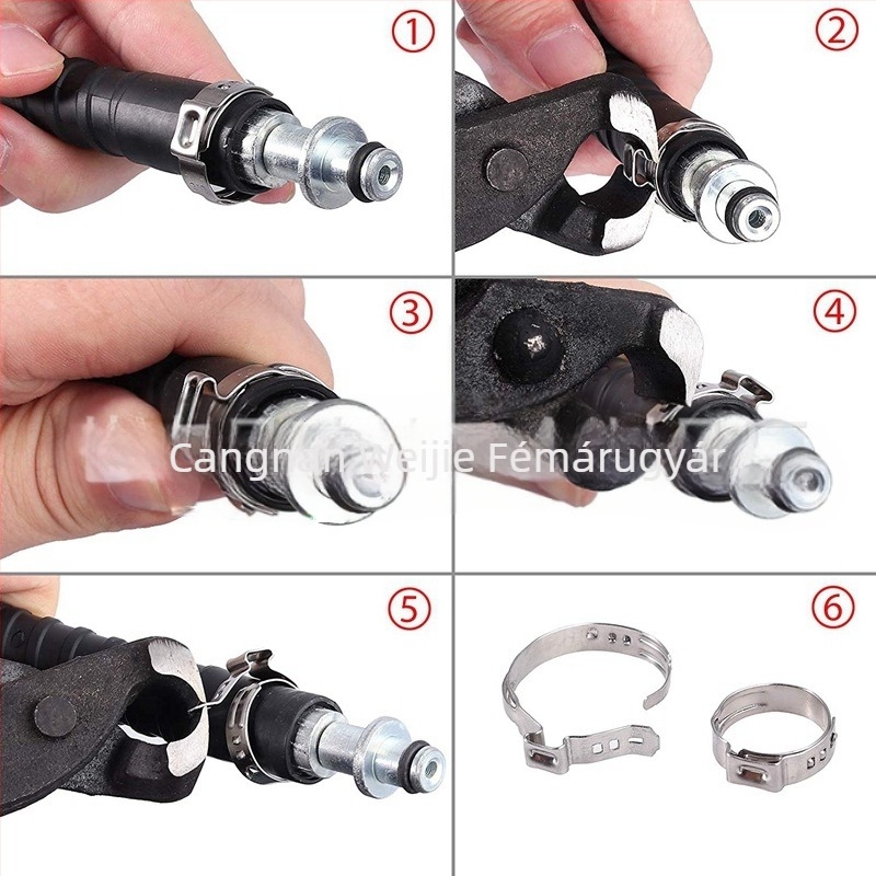Egyszeres szorító készlet, nominális átmérő 6–28.6 mm, rögzítő átmérő 6–29.6 mm, alkalmazási tartomány 7–21