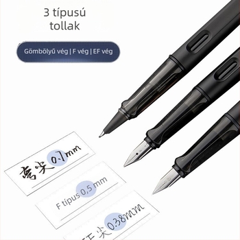 Kaligráfia toll 0.7/0.5 tollhegyekkel, cserélhető tintatartály, forgó tinta felszívás, műanyag test, modell gb0049