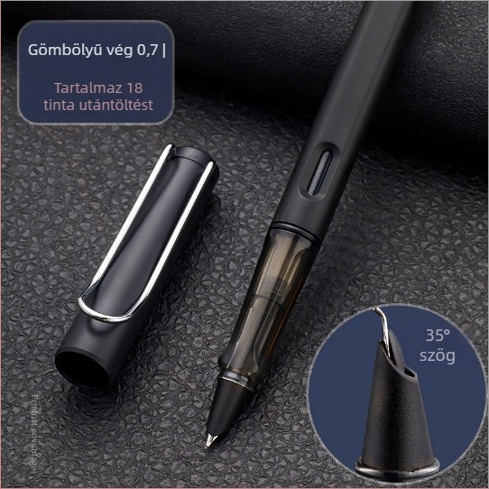Kaligráfia toll 0.7/0.5 tollhegyekkel, cserélhető tintatartály, forgó tinta felszívás, műanyag test, modell gb0049