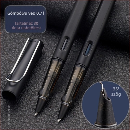 Kaligráfia toll 0.7/0.5 tollhegyekkel, cserélhető tintatartály, forgó tinta felszívás, műanyag test, modell gb0049