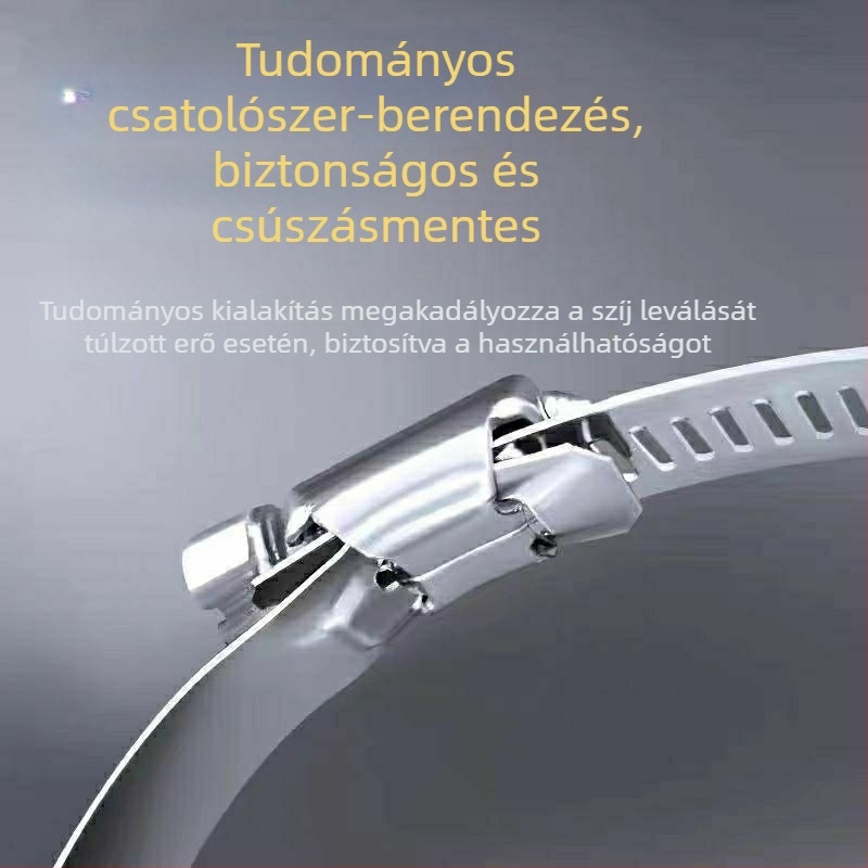 304 rozsdamentes acél cső- és kábelcsatoló gyűrű, zárható a víz- és gázvezetékekhez