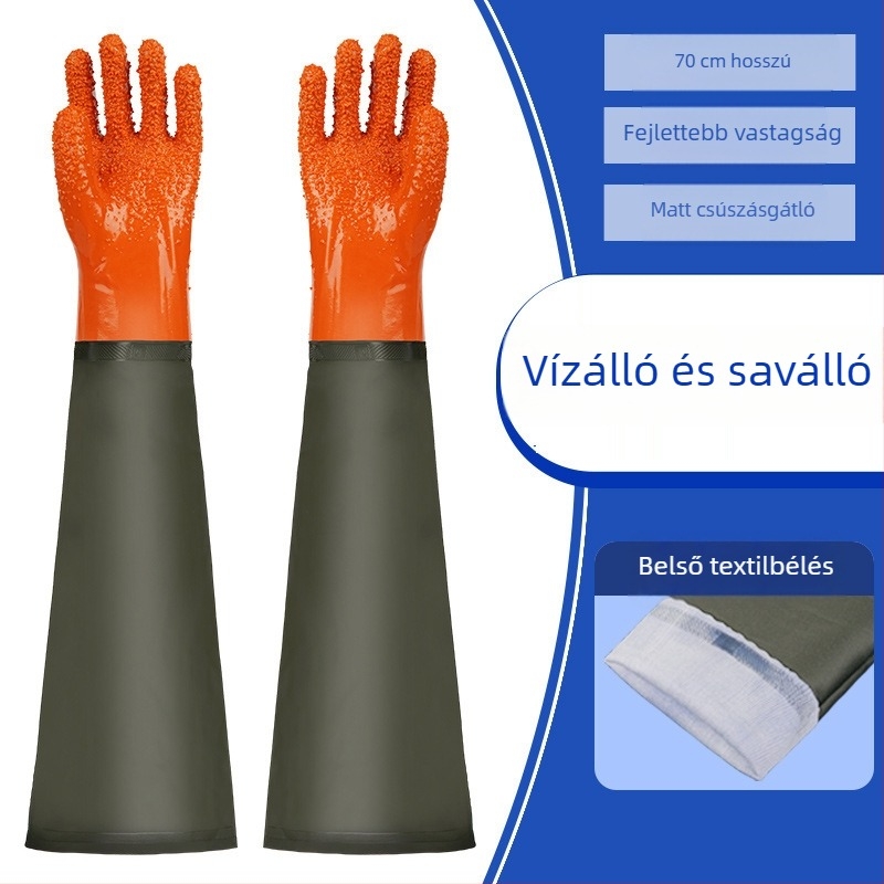 Marhabőrből készült védő munkakesztyűk – vágásálló, olajálló, kopásálló, csúszásmentes